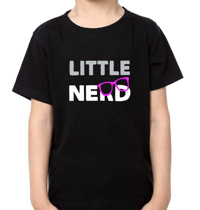 Big Nerd Little Nerd Father and Son Matching T-Shirt- FunkyTeesClub - Funky Tees Club