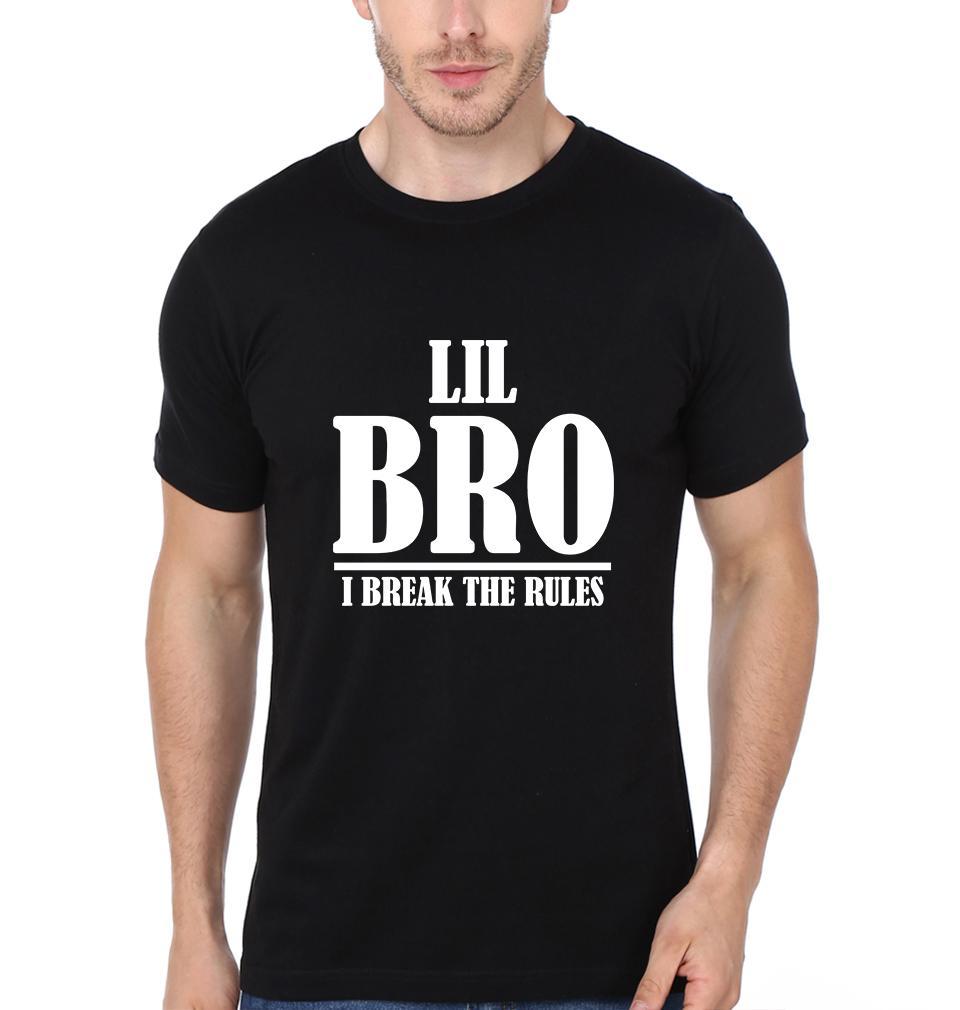 Big Sis I Make Rules Lil Bro I Break Rules Brother-Sister Half Sleeves T-Shirts -FunkyTees - Funky Tees Club