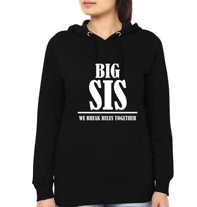 Big Sis & Lil Bro We Break The Rules Together Brother-Sister Hoodies-FunkyTees - Funky Tees Club