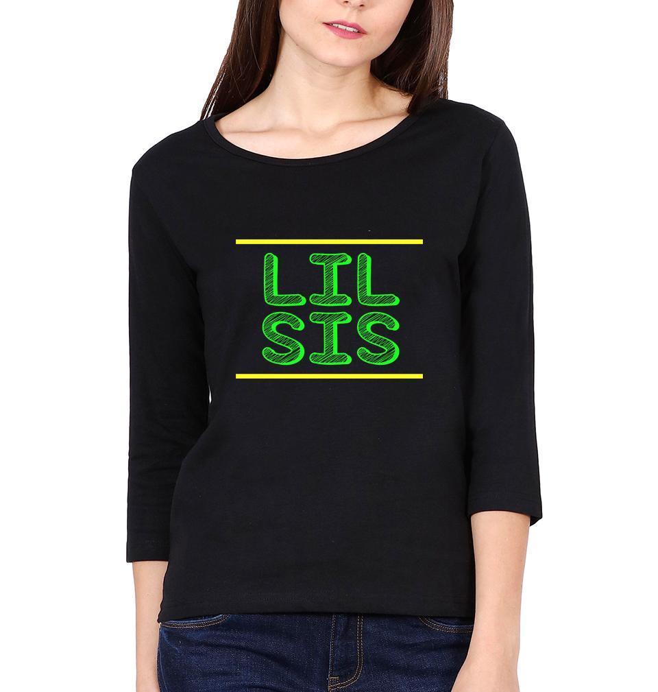 Big Sis Lil Sis Sister Sister Full Sleeves T-Shirts -FunkyTees - Funky Tees Club