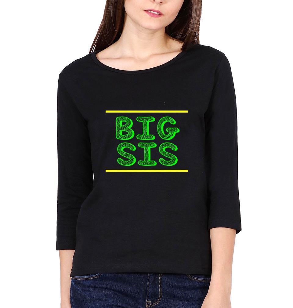 Big Sis Lil Sis Sister Sister Full Sleeves T-Shirts -FunkyTees - Funky Tees Club