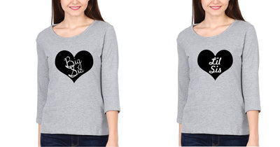 Big Sis & Lil Sis Sister Sister Full Sleeves T-Shirts -FunkyTees - Funky Tees Club
