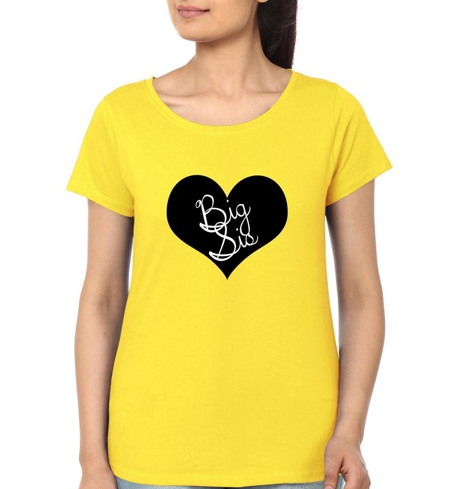 Big Sis & Lil Sis Sister Sister Half Sleeves T-Shirts -FunkyTees - Funky Tees Club