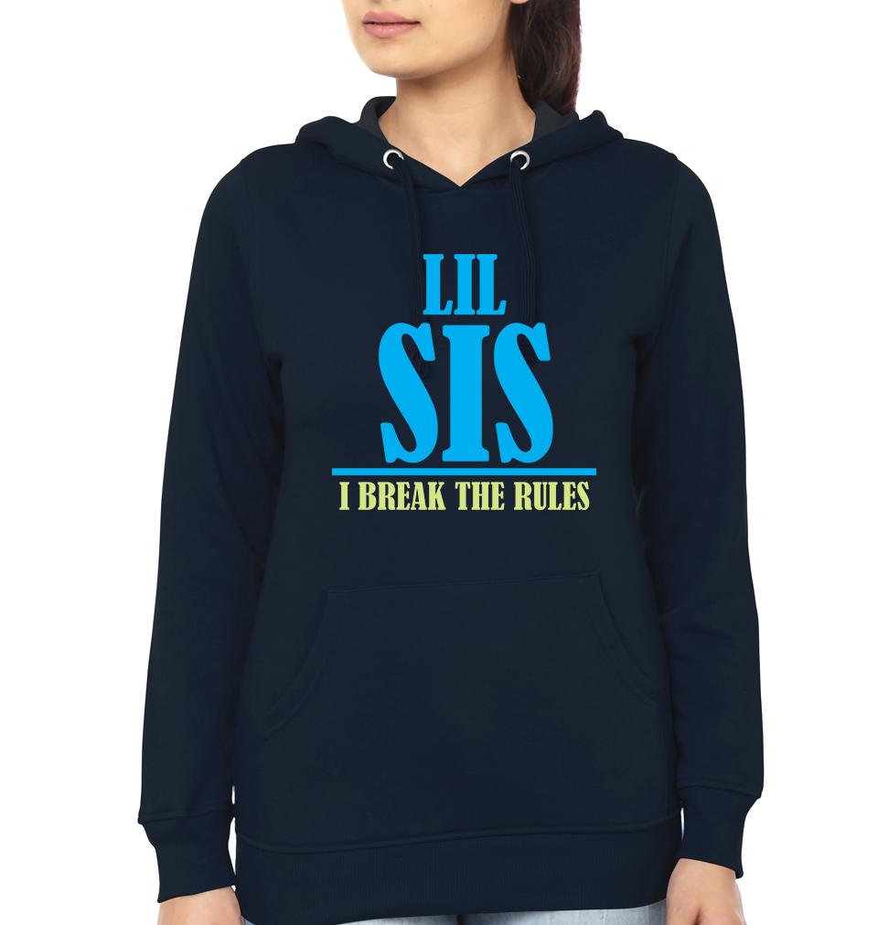 Big Sis Make Rule Lil Sis Break Rule Sister Sister Hoodies-FunkyTees - Funky Tees Club
