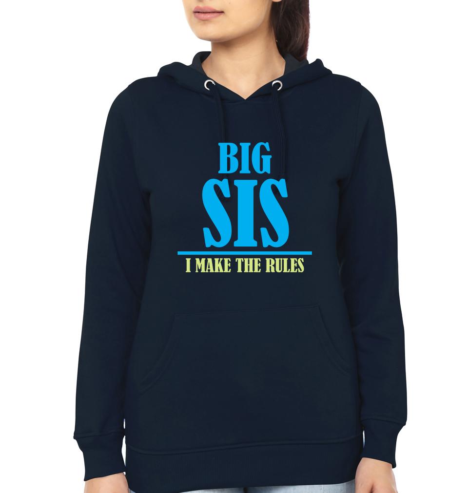 Big Sis Make The Rules Lil Bro Break The Rules Brother-Sister Hoodies-FunkyTees - Funky Tees Club