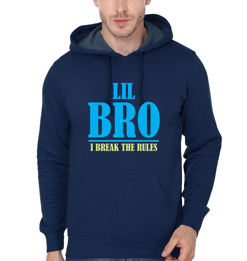 Big Sis Make The Rules Lil Bro Break The Rules Brother-Sister Hoodies-FunkyTees - Funky Tees Club
