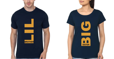 Big Sister Lil Brother-Sister Half Sleeves T-Shirts -FunkyTees - Funky Tees Club
