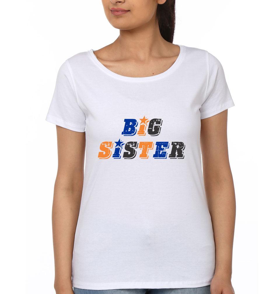 Big Sister Lil Brother-Sister Half Sleeves T-Shirts -FunkyTees - Funky Tees Club
