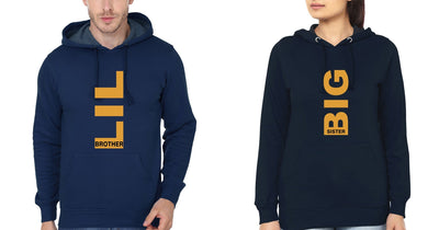 Big Sister Lil Brother-Sister Hoodies-FunkyTees - Funky Tees Club