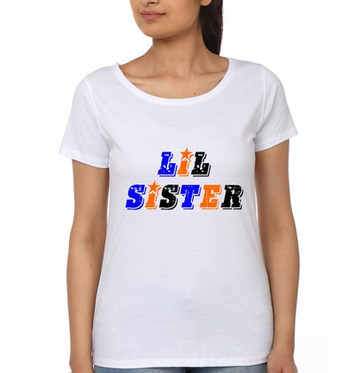 Big Sister Lil Sister Sister Half Sleeves T-Shirts -FunkyTees - Funky Tees Club