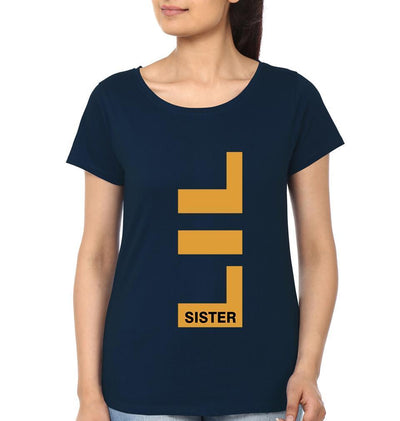 Big Sister Lil Sister Sister Half Sleeves T-Shirts -FunkyTees - Funky Tees Club