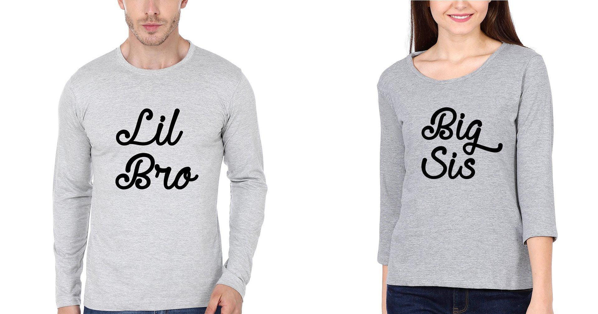 Big Sister Little Brother-Sister Full Sleeves T-Shirts -FunkyTees - Funky Tees Club