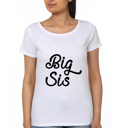 Big Sister Little Brother-Sister Half Sleeves T-Shirts -FunkyTees - Funky Tees Club