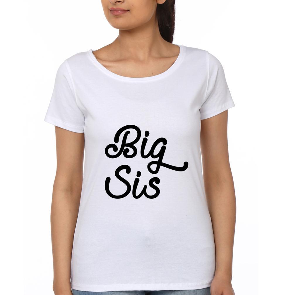 Big Sister Little Brother-Sister Half Sleeves T-Shirts -FunkyTees - Funky Tees Club