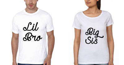 Big Sister Little Brother-Sister Half Sleeves T-Shirts -FunkyTees - Funky Tees Club