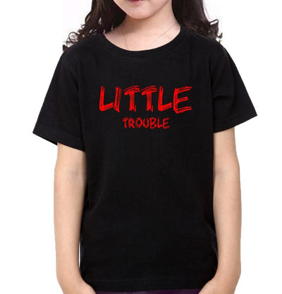 Big Trouble & Lil Trouble Father and Daughter Matching T-Shirt- FunkyTeesClub - Funky Tees Club