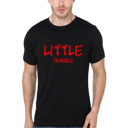 Big Trouble Lil Trouble Father and Son Matching T-Shirt- FunkyTeesClub - Funky Tees Club
