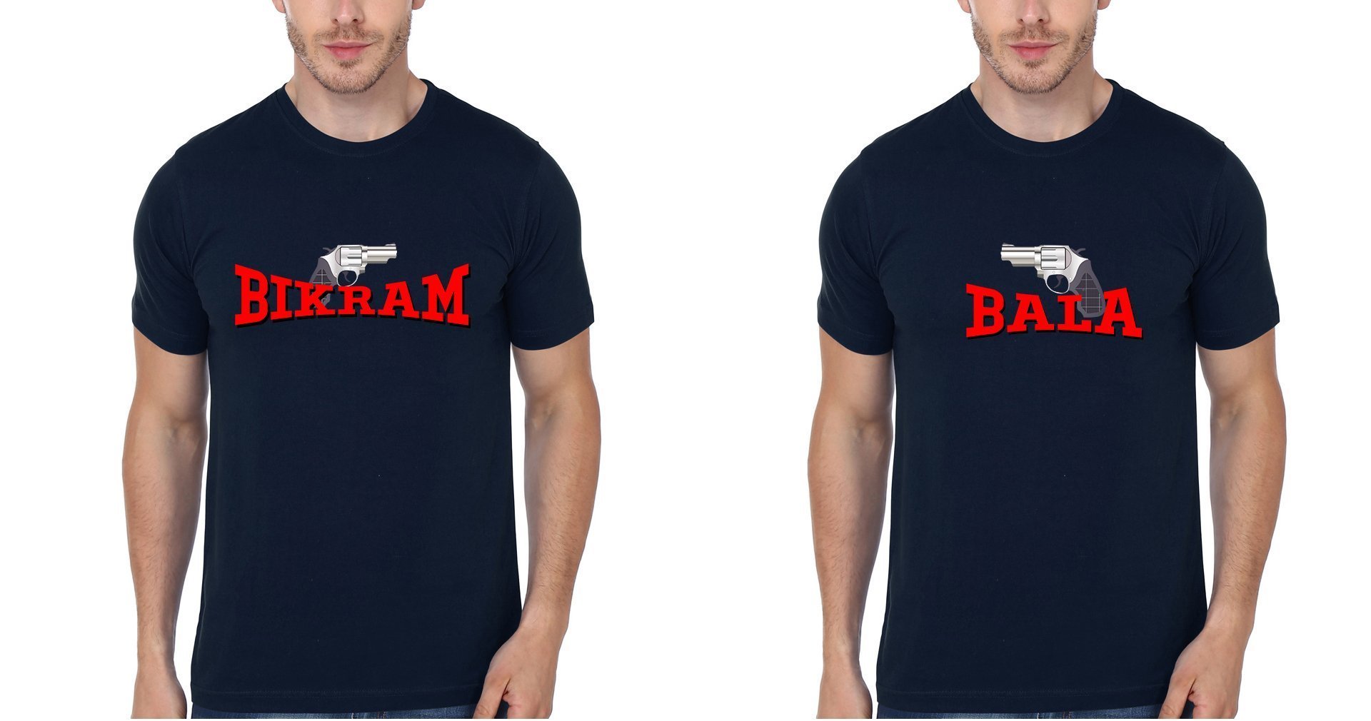 BIKRAM BALA BFF Half Sleeves T-Shirts-FunkyTees - Funky Tees Club