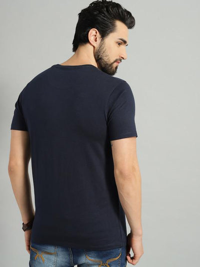 Black Navy Grey Combo Half Sleeve T-shirts [Pack of 3]-FunkyTeesClub - Funky Tees Club
