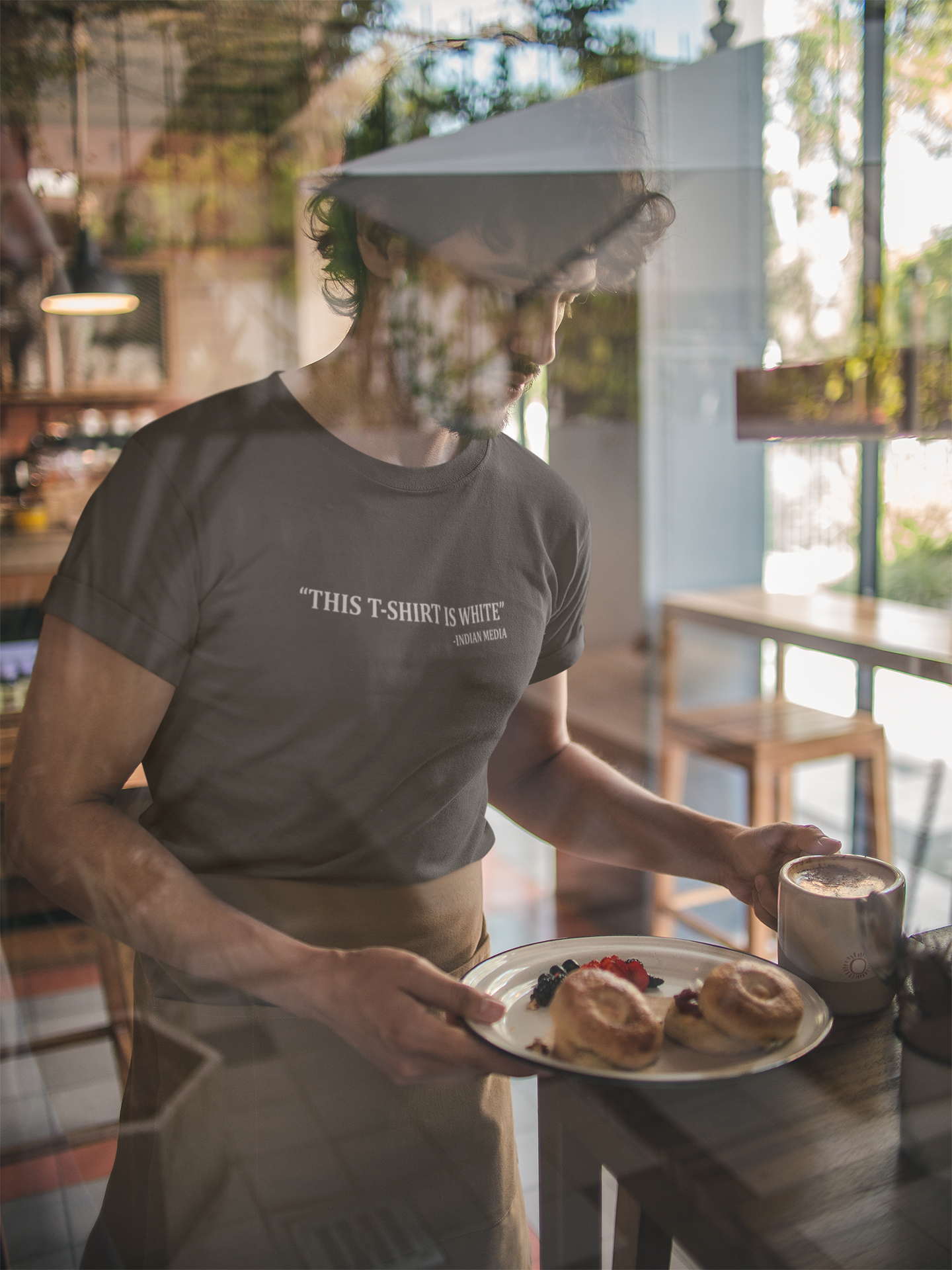This Tshirt Is White Mens Half Sleeves T-shirt- FunkyTeesClub