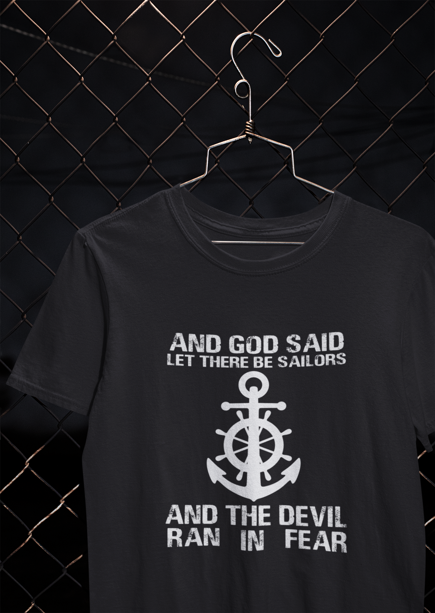 Storms Make Me Strong Merchant Navy Mens Half Sleeves T-shirt- FunkyTeesClub