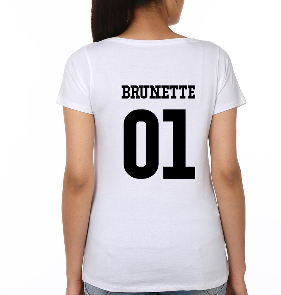 Blonde BFF Half Sleeves T-Shirts-FunkyTees - Funky Tees Club