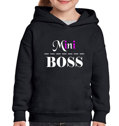 Boss Lady & Mini Boss Mother and Daughter Matching Hoodies- FunkyTeesClub - Funky Tees Club
