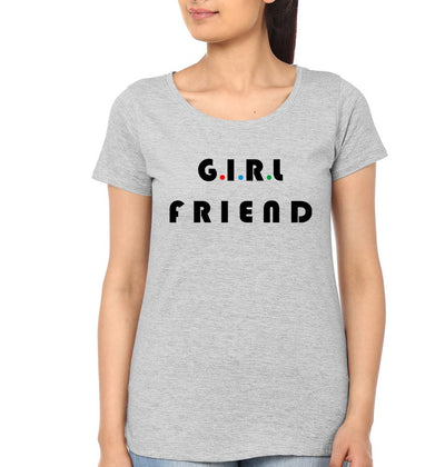 Boy Friend Girl Friend Couple Half Sleeves T-Shirts -FunkyTees - Funky Tees Club