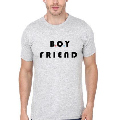 Boy Friend Girl Friend Couple Half Sleeves T-Shirts -FunkyTees - Funky Tees Club