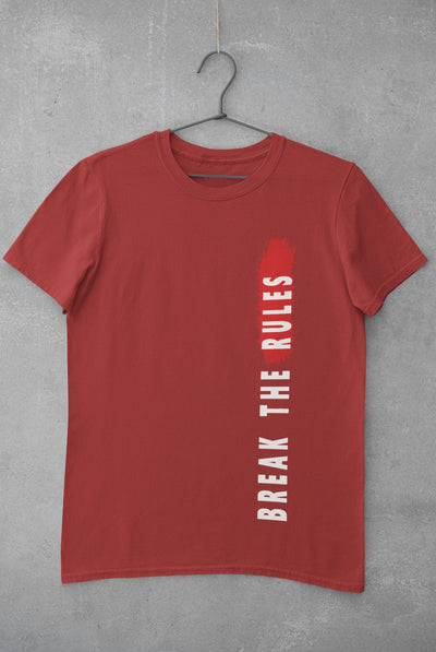 Break The Rules Women Half Sleeves T-shirt- FunkyTeesClub - Funky Tees Club