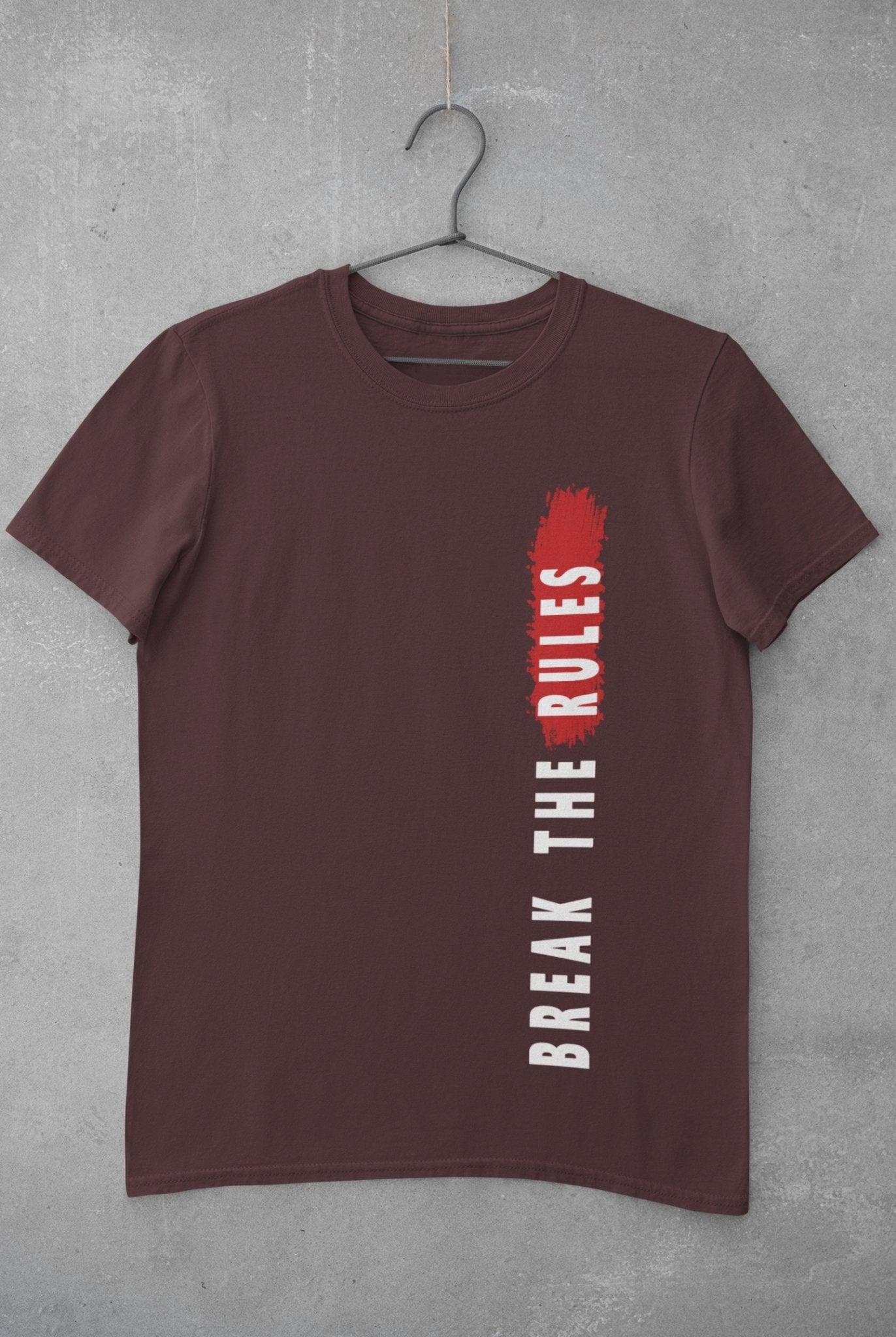Break The Rules Women Half Sleeves T-shirt- FunkyTeesClub - Funky Tees Club