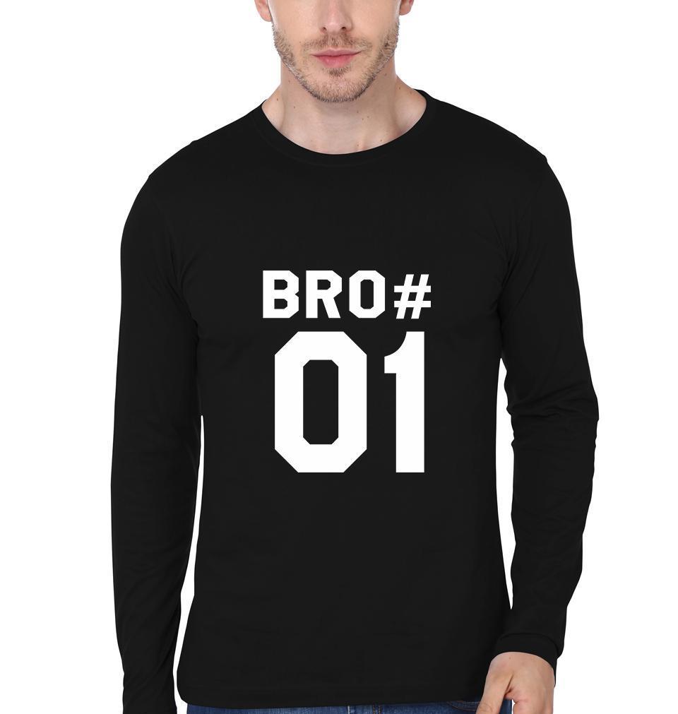 Bro 01 02 Brother-Brother Full Sleeves T-Shirts -FunkyTees - Funky Tees Club