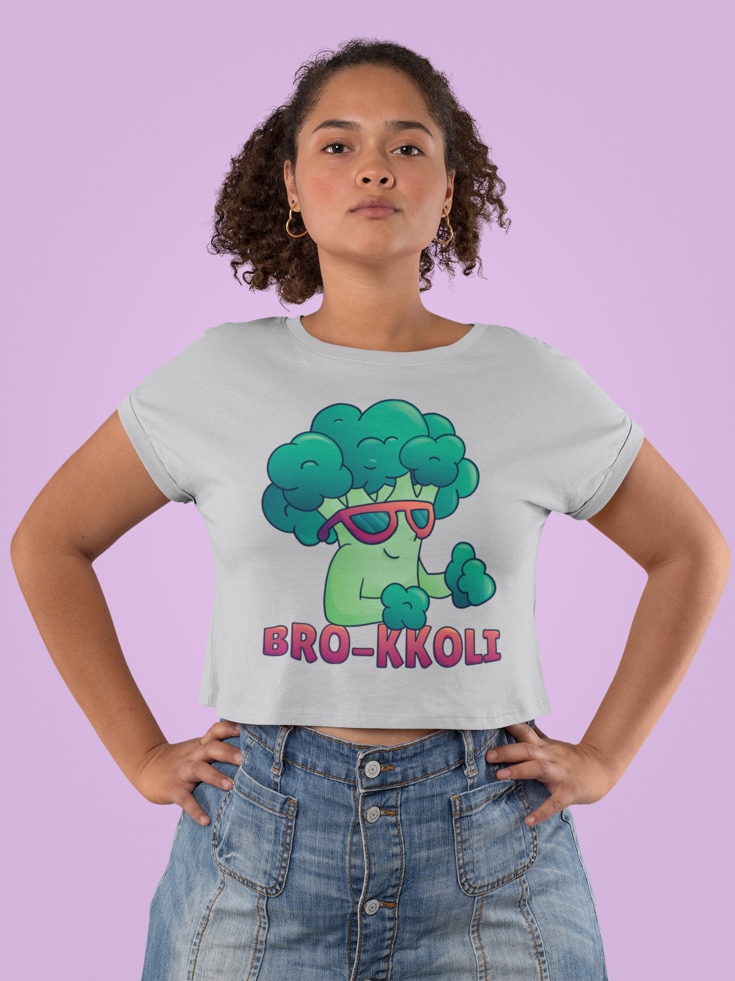 Bro kkoli Month Women Crop Top- FunkyTeesClub - Funky Tees Club