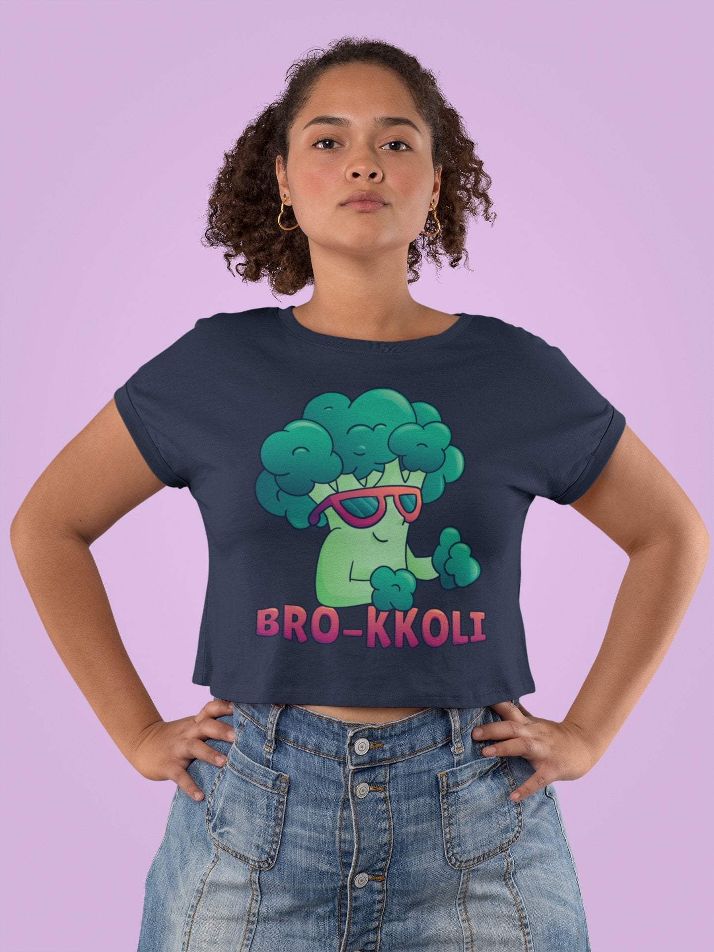 Bro kkoli Month Women Crop Top- FunkyTeesClub - Funky Tees Club