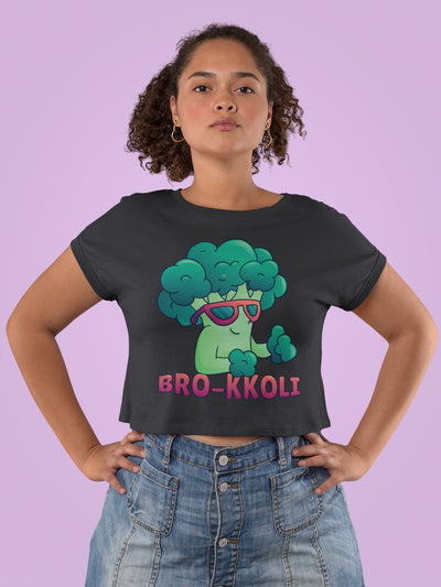 Bro kkoli Month Women Crop Top- FunkyTeesClub - Funky Tees Club