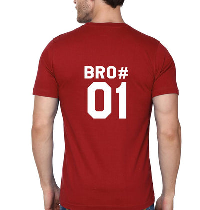 BRO NO. 1 BFF Half Sleeves T-Shirts-FunkyTees - Funky Tees Club