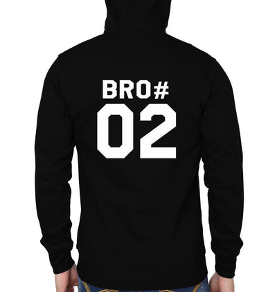 Bro#01 Bro#02 BFF Hoodies-FunkyTees - Funky Tees Club