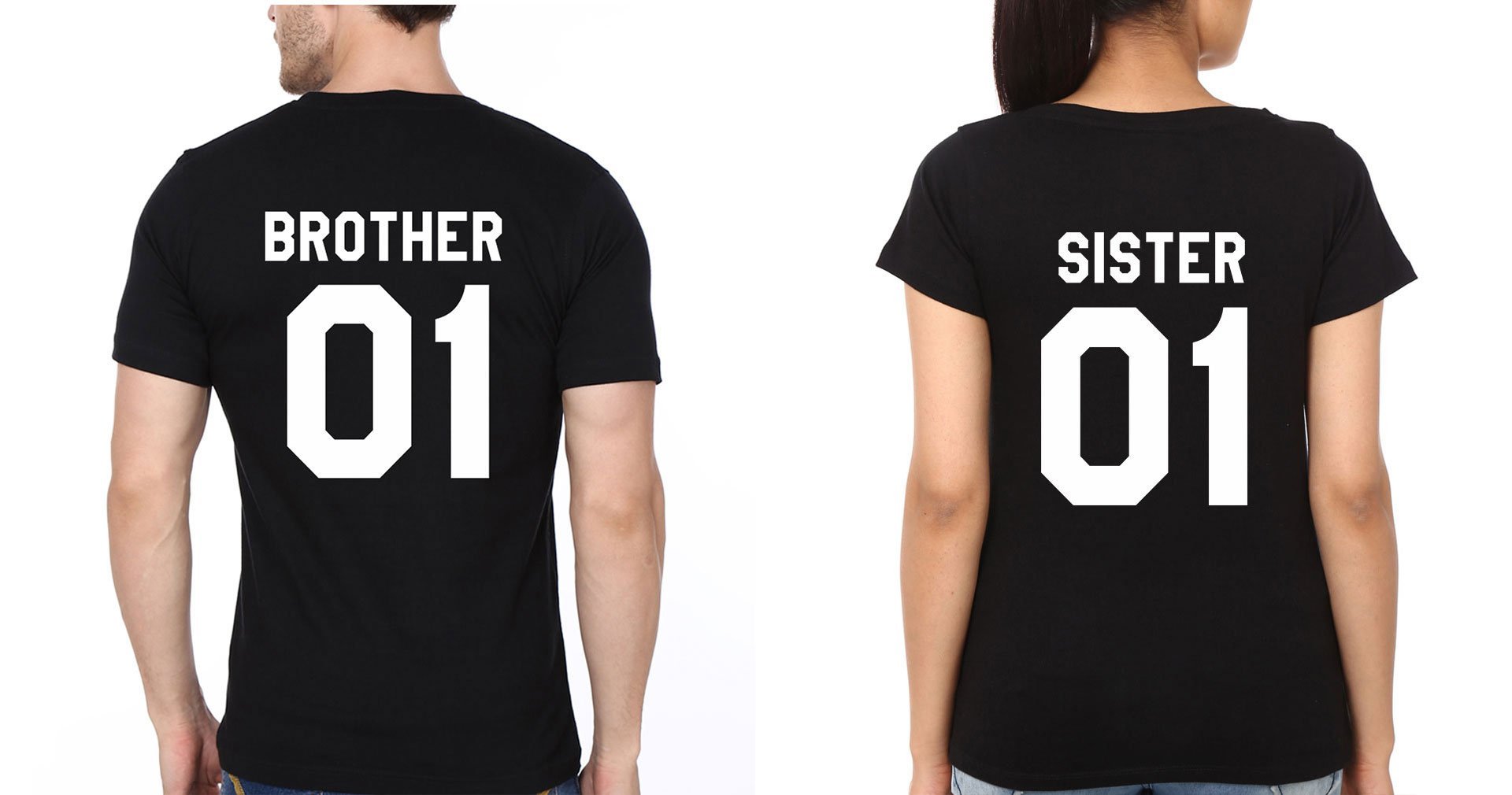 Brother Sister 01 Brother-Sister Half Sleeves T-Shirts -FunkyTees - Funky Tees Club