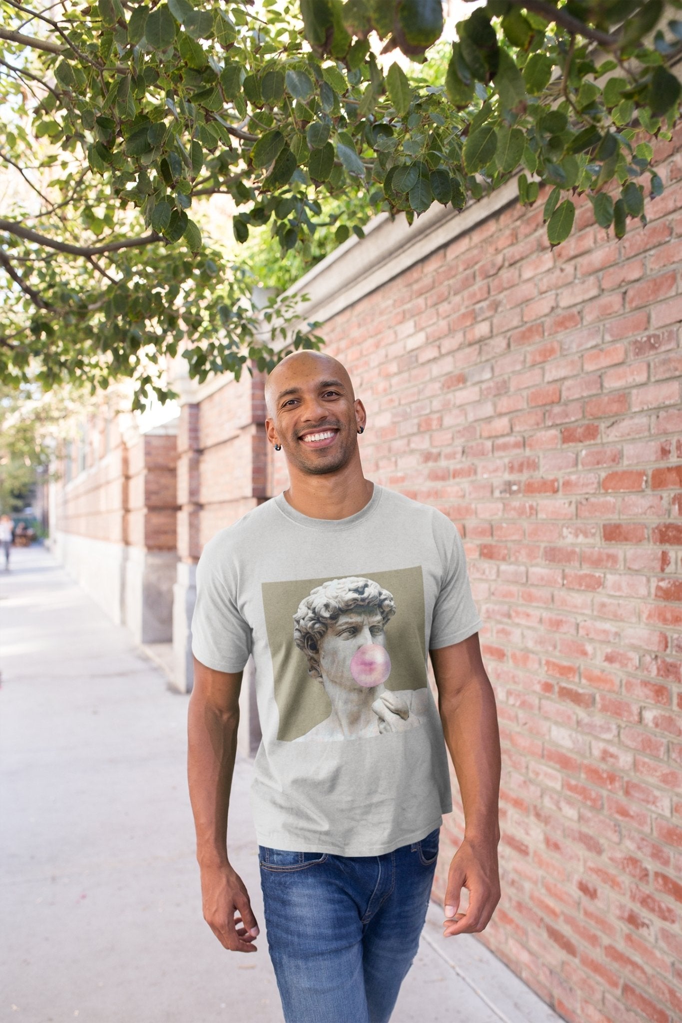 Bubble Greek Mens Half Sleeves T-shirt- FunkyTeesClub - Funky Tees Club
