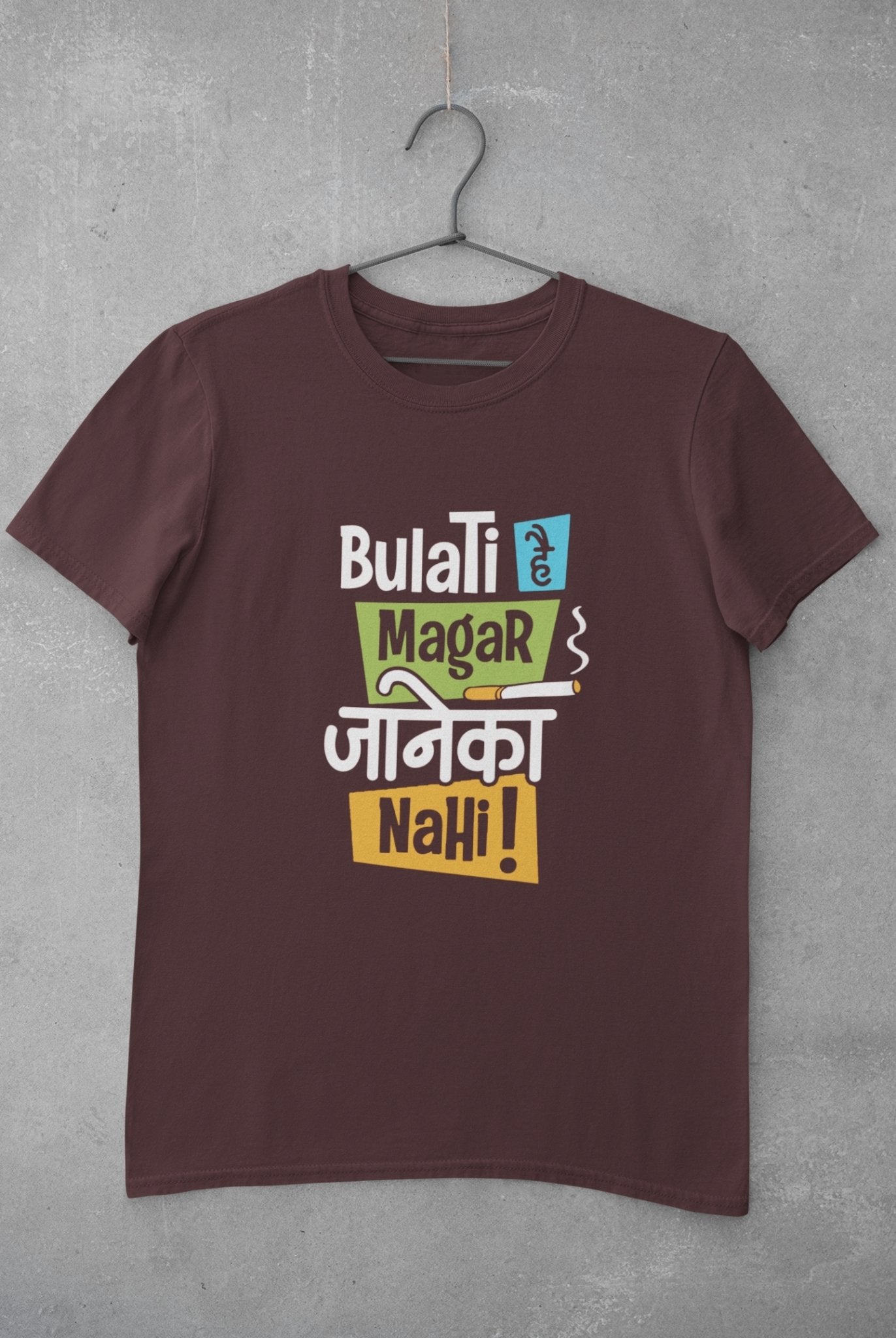 Bulati Hai Magar Janeka Nhi Women Half Sleeves T-shirt- FunkyTeesClub - Funky Tees Club