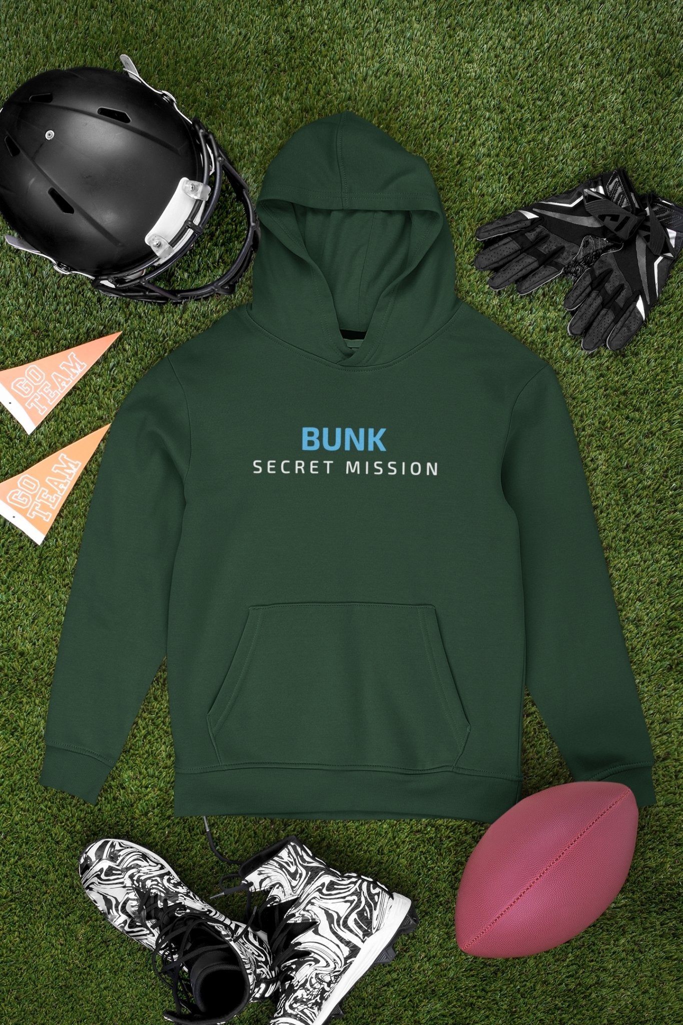 Bunk Secret Mission Typography Men Hoodies-FunkyTeesClub - Funky Tees Club
