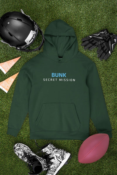 Bunk Secret Mission Typography Men Hoodies-FunkyTeesClub - Funky Tees Club