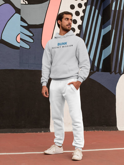 Bunk Secret Mission Typography Men Hoodies-FunkyTeesClub - Funky Tees Club