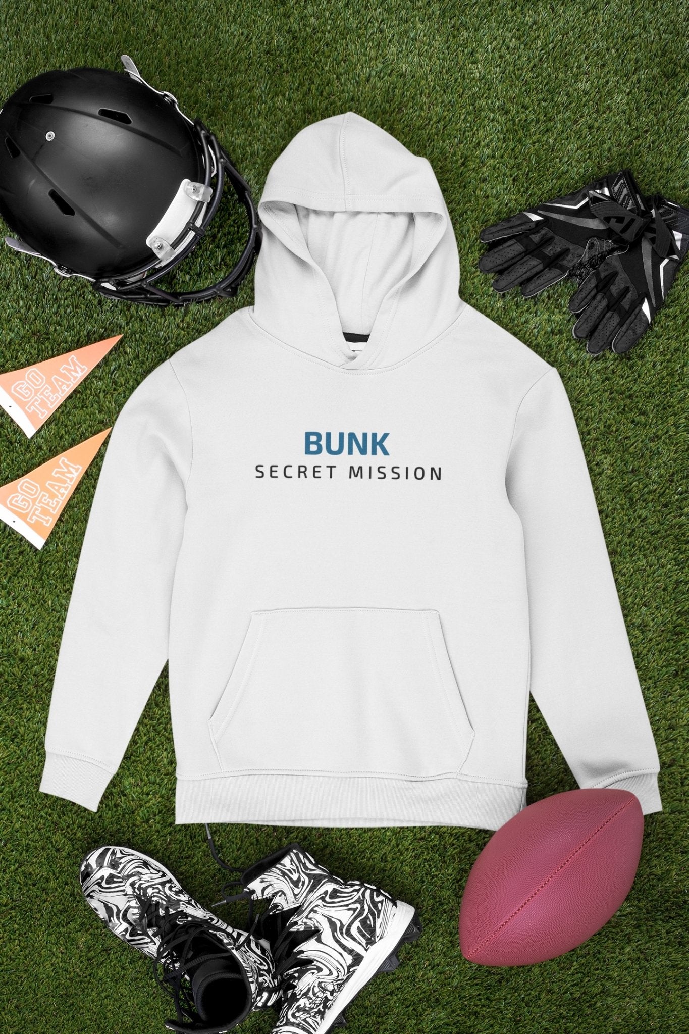 Bunk Secret Mission Typography Men Hoodies-FunkyTeesClub - Funky Tees Club