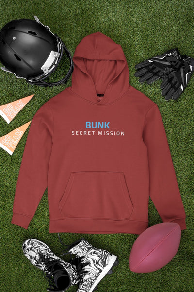 Bunk Secret Mission Typography Men Hoodies-FunkyTeesClub - Funky Tees Club