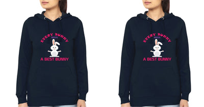 Bunny Sister Sister Hoodies-FunkyTees - Funky Tees Club