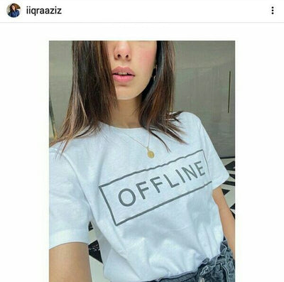 Offline Iqra Aziz Celebrity T-shirt- FunkyTeesClub