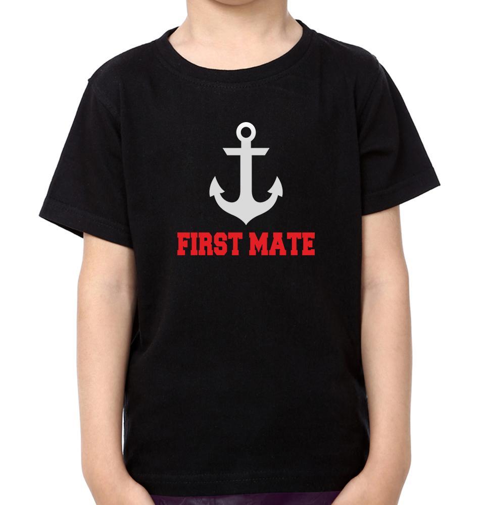 Captain Firstmate Father and Son Matching T-Shirt- FunkyTeesClub - Funky Tees Club