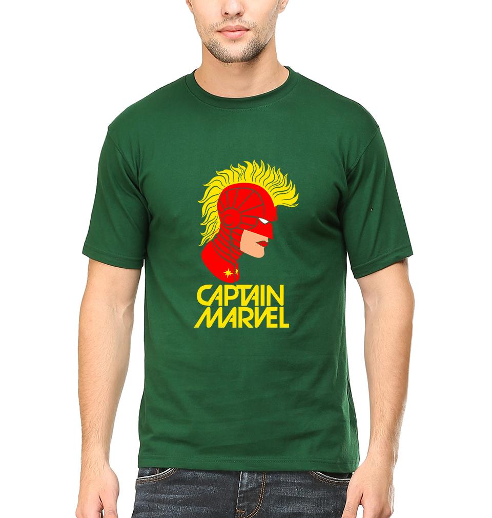 Captain Marvel Half Sleeves T-Shirt For Men-FunkyTeesClub - FunkyTeesClub