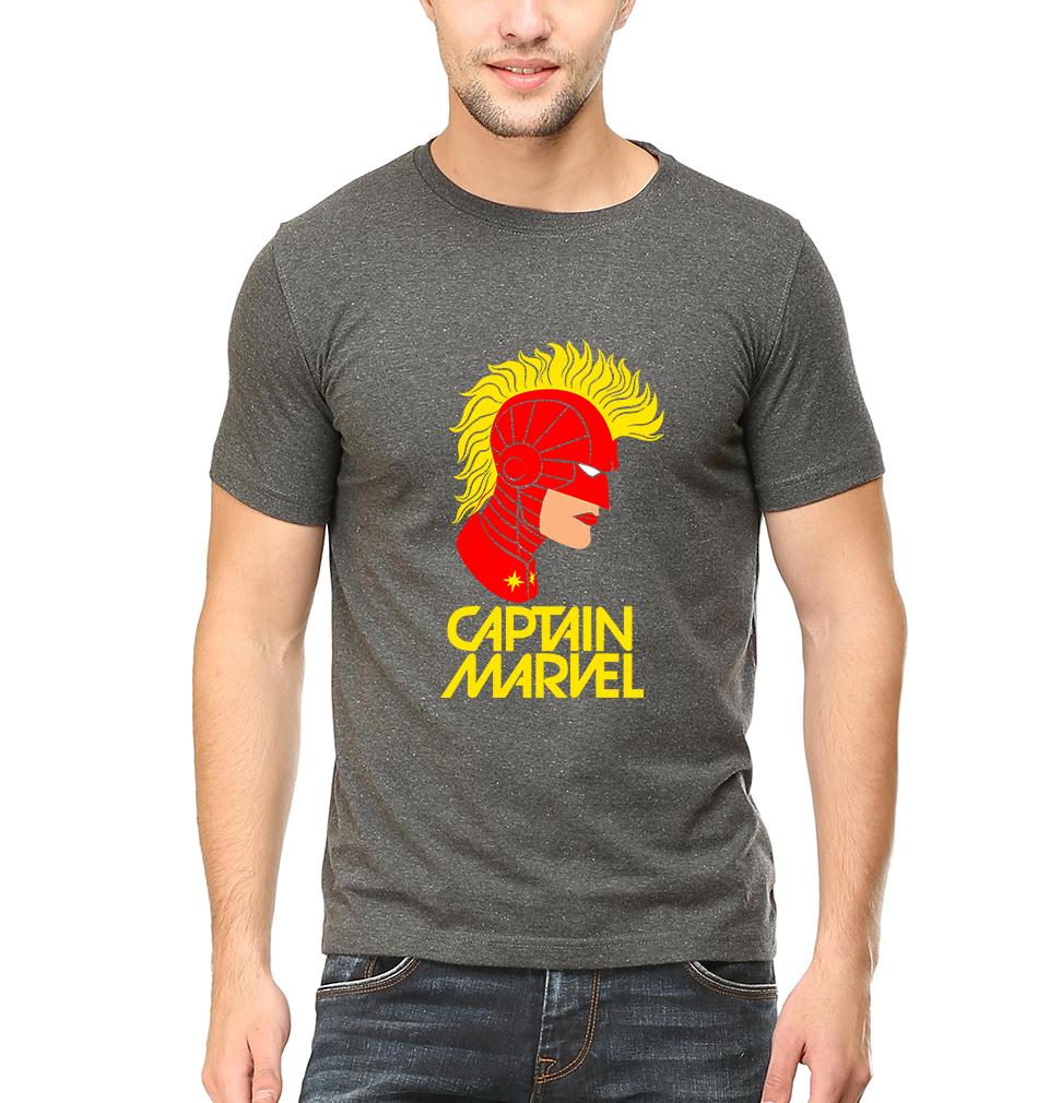 Captain Marvel Half Sleeves T-Shirt For Men-FunkyTeesClub - FunkyTeesClub